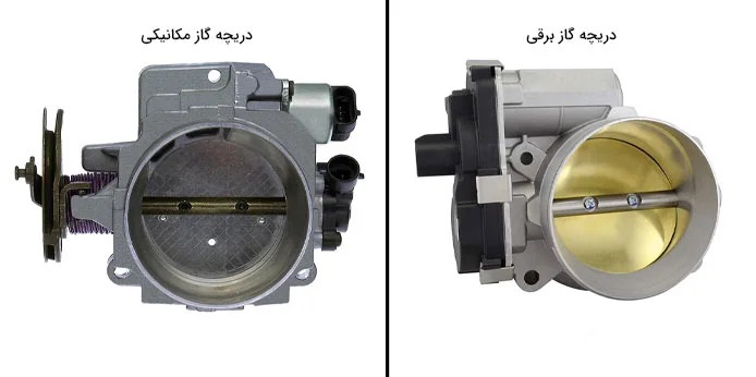 تصویر تفاوت دریچه گاز برقی و دریچه گاز سیمی (مکانیکی) - یدک موتورز