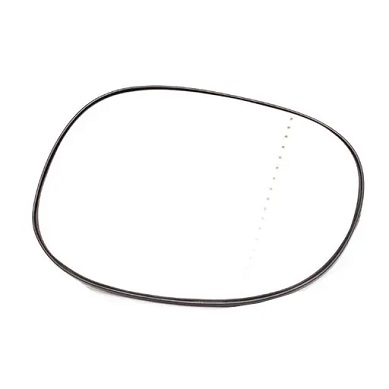 شیشه آینه پژو 206 گرمكن دار با فریم راست شفق دانا